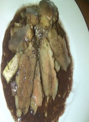Braised Duck in Black Cherry Sauce